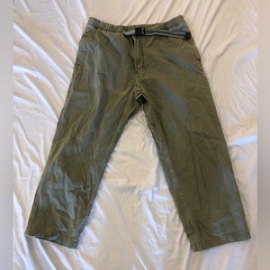GRAMICCI MEN’S BELTED COTTON/ELASTIC WAIST HIKING JEANS SZ LARGE (VGUC)